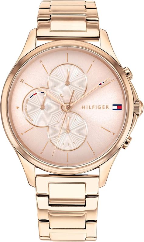 Tommy Hilfiger Reloj de cuarzo para mujer con correa de acero .